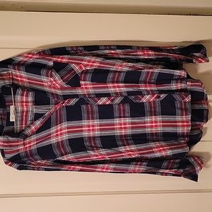 Red, white, and blue flannel